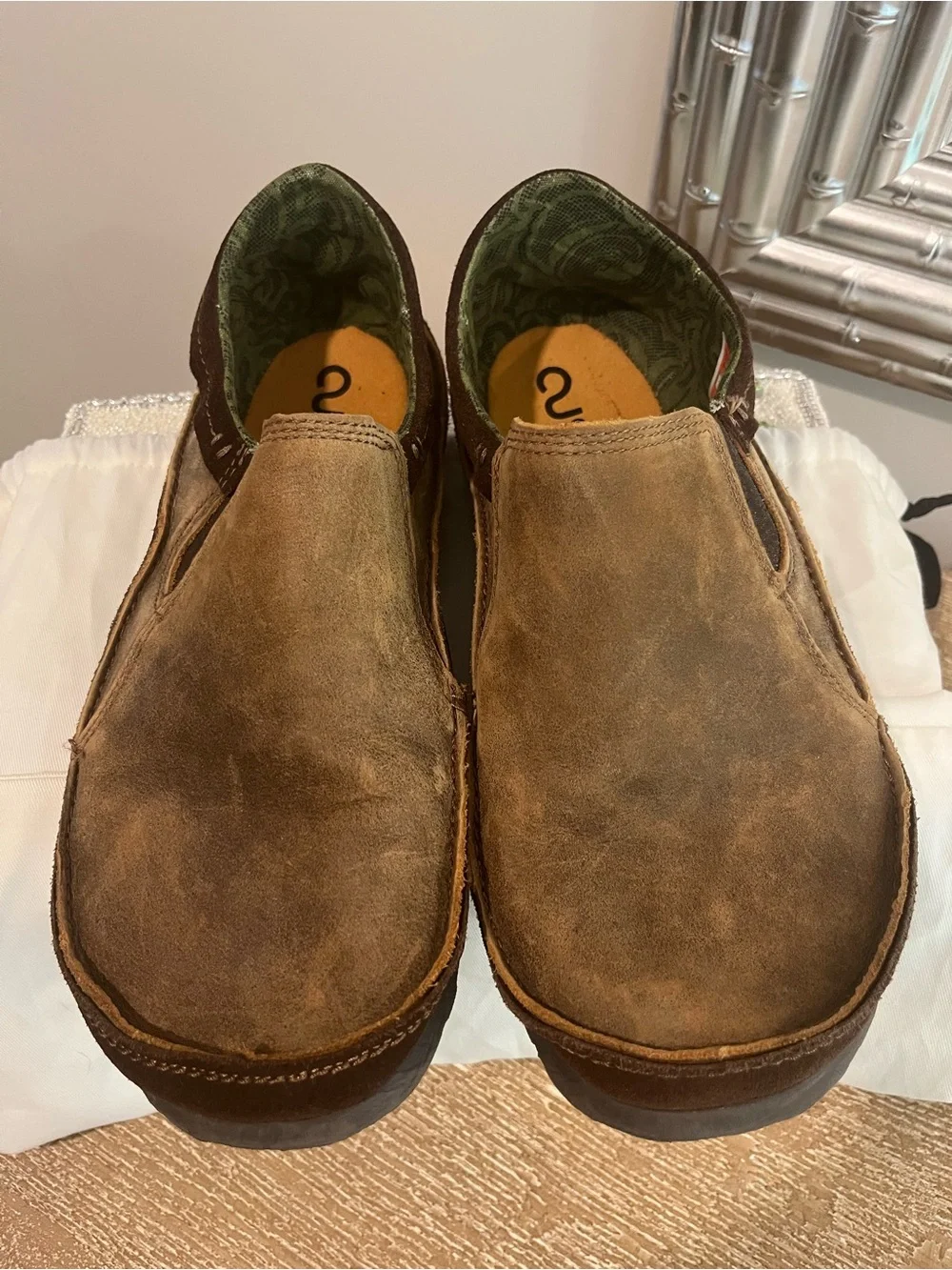 Cushe Men's Slip-On Casual Leather Shoes in Brown